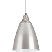 Progress Lighting P5175-0930K9 Contemporary/Soft 1-9W Led 3000K Pendant, Brushed Nickel