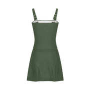 WIZUTIZ Womens Swimsuits Tankini T-shirt Army Green, M - Machine Washable