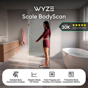 Wyze Labs WL_SCLBNW Smart Scale BodyScan Body Composition Scale, White, 400 lbs WL_SCLBNW