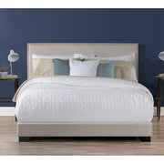 Hillsdale 2583-500L Willow Nailhead Trim Upholstered Queen Bed, Fog