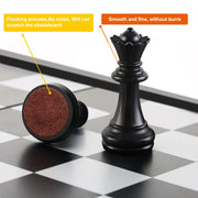 MUUDXI Magnetic Folding Chess Set, Portable 12 Inch Board with Magnetic Pieces and Storage Boxes