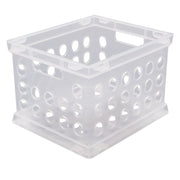 Sterilite 16958612 Small Crate, Clear, 12-Pack