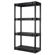 Hyper Tough HT-BLK-4SH30 4 Shelf Plastic Shelving Unit 13.88
