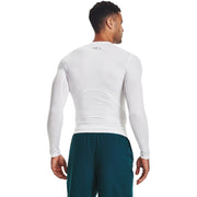 Under Armour HeatGear Compression Long-Sleeve Shirt - White/Black - LT