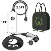 Besenergy Level 2 Electric Vehicle Charger, 40A 240V, NEMA 14-50 Plug, 25FT Cable, Portable Car Charger for SAE J1772 Cars SQP039-40A