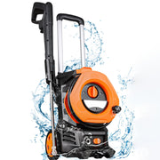 Vebreda 3300 PSI Electric Pressure Washer for Cars Homes Driveways, Patios Orange