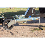 Dutton-Lainson 1500 lb Trailer Tongue Jack, Swivel, 8 in Polypropylene Wheel, Zinc-Plated Finish, 10 in Travel, 22800