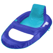 SwimWays 6069706 Spring Float Recliner Inflatable Pool Lounger with Hyper-Flate Valve - 61