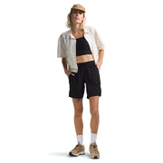 The North Face Women's Aphrodite Athletic Shorts, Four-Way Stretch, Quick-Drying, Water-Repellent, Black, Medium, NF0A86YKJK3
