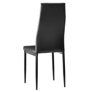 Zimtown Modern Dining Chairs Dining Room Black 6 Pcs