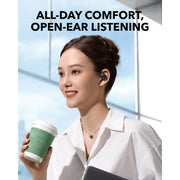Soundcore AeroFit 2 Open-Ear Headphones by Anker, Real-Time Translation, 4 Adjustable Ear Hooks, Hi-Res Audio with Deep Bass, 42H Playtime, IP55 Waterproof, AI Clear Calls, Wireless Charging