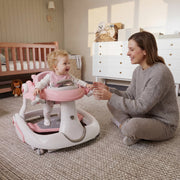 AILEEKISS 5-in-1 Musical Baby Walker, Foldable, Adjustable Height, Beige, Unisex