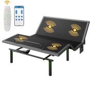 CHITOOMA Queen Electric Adjustable Bed Frame with Massage, Wireless Remote and App Control, Zero Gravity Preset, 4 USB Ports, Under-Bed Nightlight