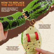 Terra by Battat AN2955 RC Snake Green Anaconda Remote Control Reptile Toy for Kids 5 Years+
