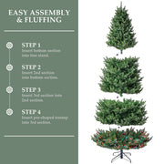 My Texas House TG90P4L08D00 9' Grand Spruce Prelit Green Artificial Christmas Tree