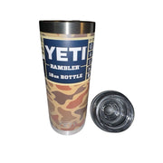 YETI Rambler 18oz Insulated Stainless Steel Bottle with Leakproof Chug Cap, Wetlands Camo, 21071505906