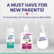 Little Remedies New Baby Essentials Kit, 6-Piece Infant Care Set with Saline Nasal Spray, Nasal Aspirator, Gas Relief Drops, Acetaminophen, Gripe Water, Diaper Rash Cream