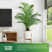 Scidweet Artificial Palm Tree, 2 Pack, 4 ft Tall, Realistic Greenery for Indoor and Outdoor Decor
