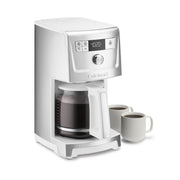 Cuisinart 14-Cup PerfecTemp Programmable Coffee Maker, White, Glass Carafe, Brew Strength Control, Brew Pause, Over Ice Function, DCC-3500W