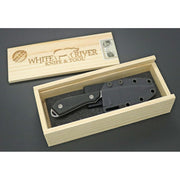 White River Knife & Tool 1 Pro Magnacut Fixed-Blade Knife, 3in CPM Magnacut Steel Blade, Black PVD, Textured G10 Handle, Kydex Sheath