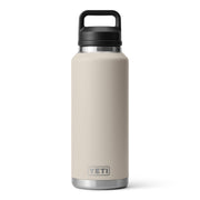 YETI Rambler 46 oz Sports Water Bottle with Leakproof Chug Cap, Double-Wall Vacuum Insulated Stainless Steel, Cape Taupe