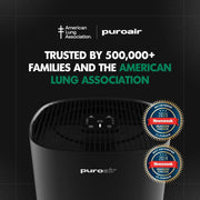 PuroAir 240 HEPA Air Purifier, Three-Layer Filtration, Covers 1,000 Sq Ft, Whisper-Quiet Sleep Mode, Touch Controls, 2 Pack