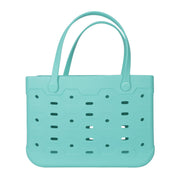 Mainstays Large All Purpose Flex Laundry Tote, Waterproof Washable EVA Plastic, Teal, 18 W x 8.75 D x 13 H