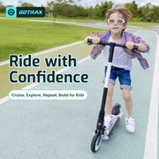 Gotrax GKS Mini Electric Kick Scooter for Kids Ages 6-12, 150W Motor, 7.5 mph Speed, 3.75 Mile Range, 6-Inch Solid Tires, All-Metal Frame, Black