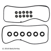 Beck/Arnley Valve Cover Gasket Set for Honda and Acura Vehicles 1997-2004, Complete Installation Kit, Black, 036-1789