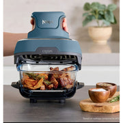 Ninja FN100ND Crispi 3-in-1 Portable Air Fryer Cooking System 4QT & 5 Cup Containers Denim Blue