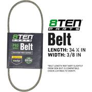 8TEN 810-CBL2920T Belt with Kevlar for Cub Cadet 524WE 528SWE Troy Bilt TB210B TB220 954-04260 Toro Super Recycler 21 62-3900 34 1/2 x 3/8