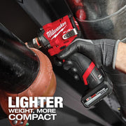 Milwaukee 2563P-20 M12 FUEL Stubby 1/2 Inch Impact Wrench with Pin Detent (Bare Tool)