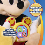 Just Play Mickey Mouse Oh Toodles Interactive Plush Toy, 11.5 in, Multi-Color, 3 Play Modes, 11369