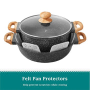 The Pioneer Woman Prairie Signature 14-Piece Cast Aluminum Cookware Set, Charcoal Speckle