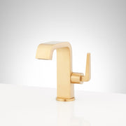 Signature Hardware 485002 Drea 1.2 GPM Single Hole Bathroom Faucet with Pop-Up Drain Assembly, Brushed Gold
