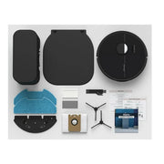 bObsweep PET24-7-213 Dustin Wi-Fi Connected Self-Emptying Robot Vacuum and Mop, Black