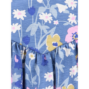 Carter's Child of Mine Baby Girls' Blue and Purple Floral Dress, Bue, 6-9 Months