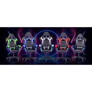 Bigzzia Gaming Chair, Ergonomic Video Game Chairs w/Pillow & Lumbar Support, Black/Green