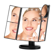 Ovonni LED Cosmetic Makeup Mirror Trifold 22 LED Lighted