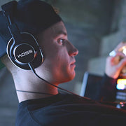 KOSS Pro4S Full Size Studio Headphones, Black with Silver Trim