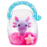 Goliath Let's Glo Axolotl Bubble Reef Squishy Water Toy with Glowing Purple Axolotl and Interactive Bubble Feature Multicolor Ages 4+ 930942