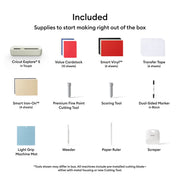 Cricut Explore 5 Die-Cutting Machine Ultimate Bundle with Crafting Tools and Heat Press, Taupe, 2012402