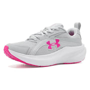 Under Armour Charged+ Assert 11 Big Kids Running Shoes, Lightweight Breathable Mesh Upper, Plush Sockliner, Durable Rubber Outsole, Gray Pink, Size 6