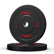 FitRx 35lb Bumper Plates Olympic Weight Plates For Home Gym Pair