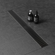 WEBANG 48IN09AMB 48 Inch Shower Linear Black Drain Rectangular Floor Drain, Matte Black
