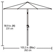 HomeTrends 50301791 Round Market Patio Umbrella 9 ft. Big Dipper