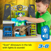 Imaginext HVY26 Jurassic World Scan & Glow Dino Playset with Lights Sounds & Dinosaur Toys