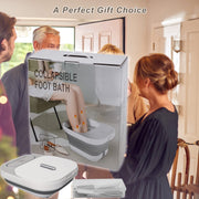 UNIFULL Foot Spa Bath with Fast Heating PTC System, Temperature Control 100-117F, Massage Rollers, Dual Oxygen Bubble Outlets, Red Light, Collapsible Design, Pedicure Kit FM-1022005