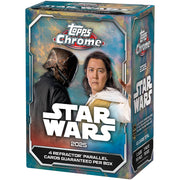 Topps 2025 Chrome Star Wars Value Box, 40 Trading Cards with Autograph Inserts, Chrome Parallels