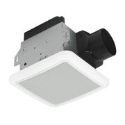 Homewerks 7130-19-BT 80 CFM / 1.5 Sones Exhaust Fan Ventilation with Bluetooth Speaker & Dimmable LED Light, White